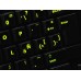 Glowing fluorescent Spanish LA keyboard stickers Glowing fluorescent Spanish LA keyboard stickers