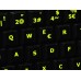 Glowing fluorescent Spanish keyboard stickers Glowing fluorescent Spanish keyboard stickers