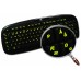 Glowing fluorescent Danish keyboard stickers