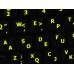 Glowing fluorescent Dvorak - English US keyboard stickers