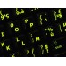 Glowing fluorescent French AZERTY  English US keyboard stickers