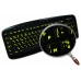 Glowing fluorescent French Belgian  English US keyboard stickers