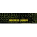 Glowing fluorescent Hebrew English US keyboard stickers