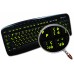 Glowing fluorescent Italian English US keyboard stickers