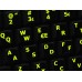 Glowing fluorescent Norwegian English US keyboard stickers