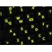 Glowing fluorescent Spanish English US keyboard stickers