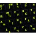 Glowing fluorescent Ukranian English US keyboard stickers