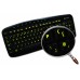 Glowing fluorescent English UK keyboard stickers