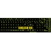 Glowing fluorescent English UK keyboard stickers