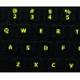 Glowing fluorescent English US for Mac keyboard stickers