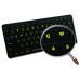 Glowing fluorescent English US for Mac keyboard stickers