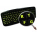 Glowing fluorescent English US Large Letters keyboard stickers