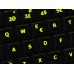 Glowing fluorescent Swedish/Finnsh keyboard stickers