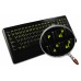 Glowing fluorescent Swiss keyboard stickers